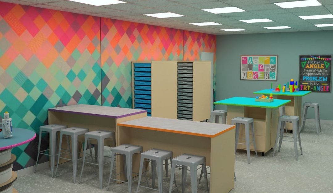 photo of colorful steam classroom